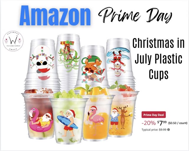 Christmas in July cups