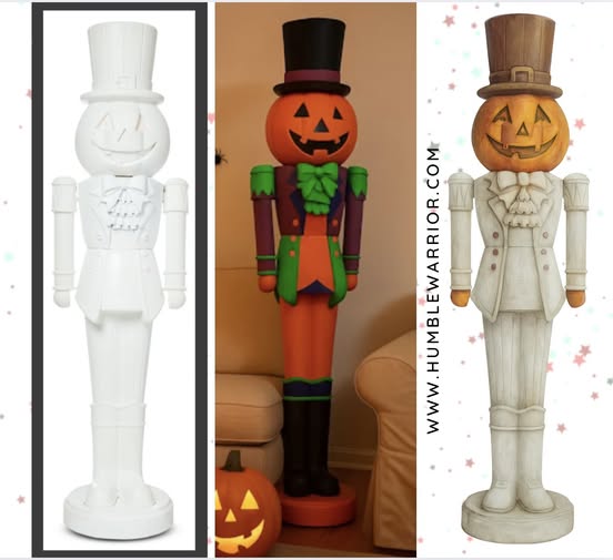 paint-it-yourself, animated pumpkin nutcracker