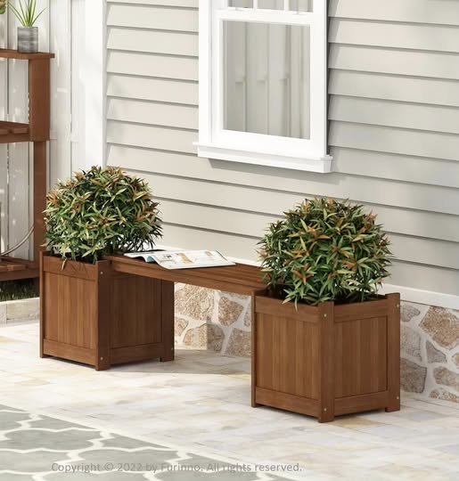 Furinno Tioman Hardwood Flower Box