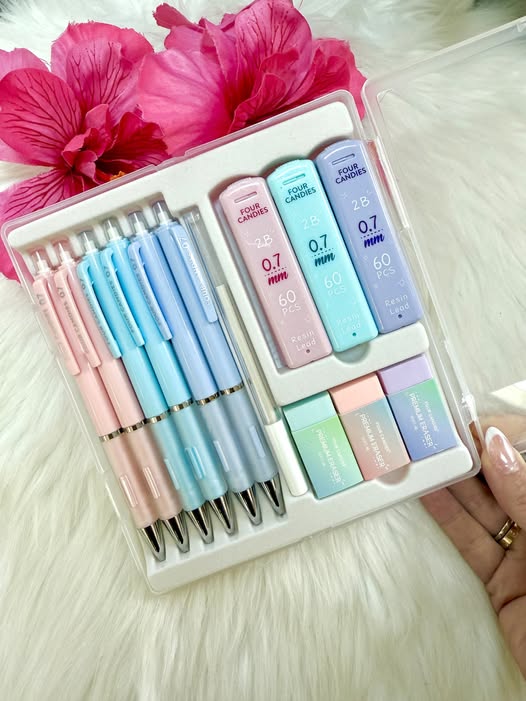 Four Candies 0.7mm Mechanical Pencil Set