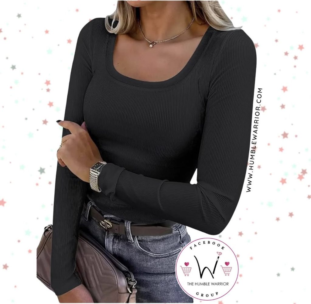 Anrabess scoop neck ribbed tee