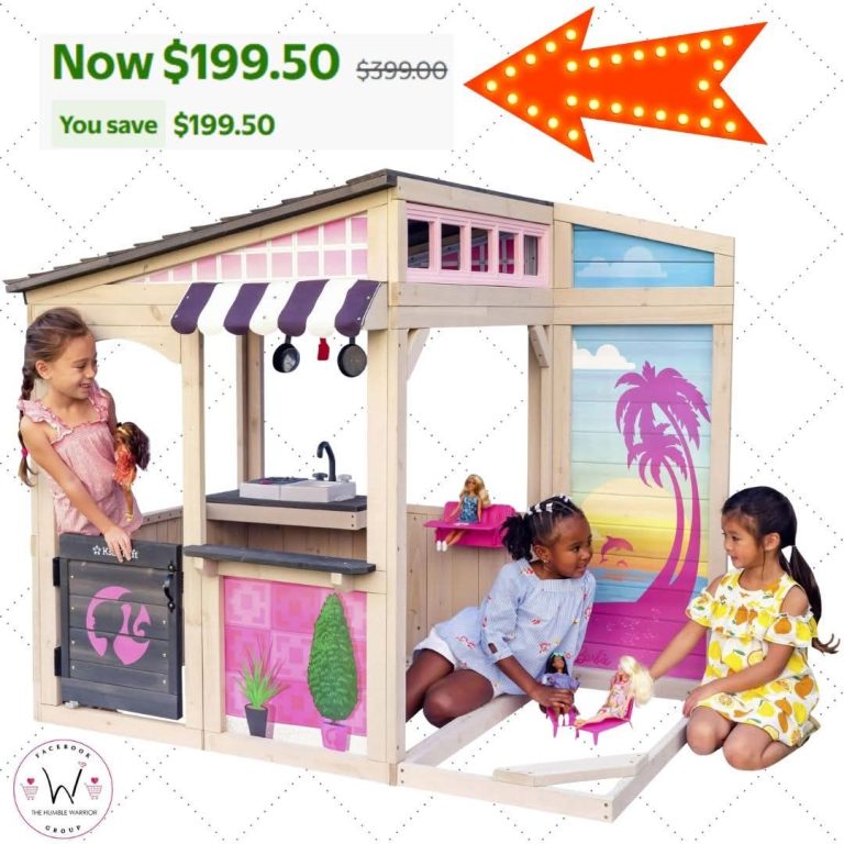 KidKraft Barbie™ Seaside Wooden Outdoor Playhouse