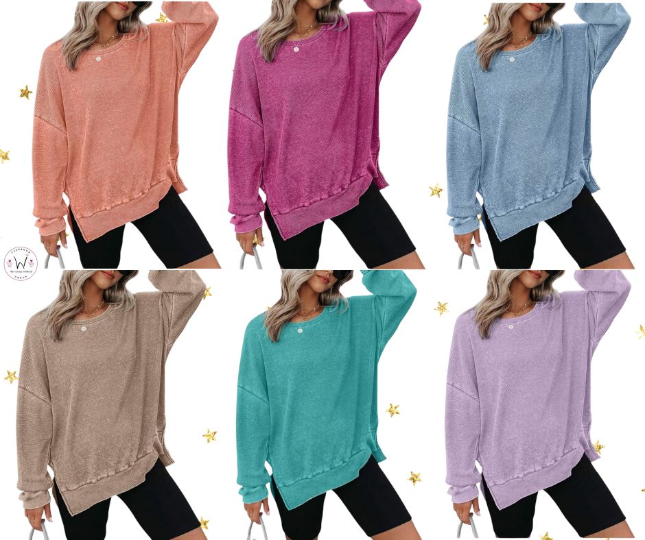 Dokotoo Oversized Waffle Knit Sweatshirt!
