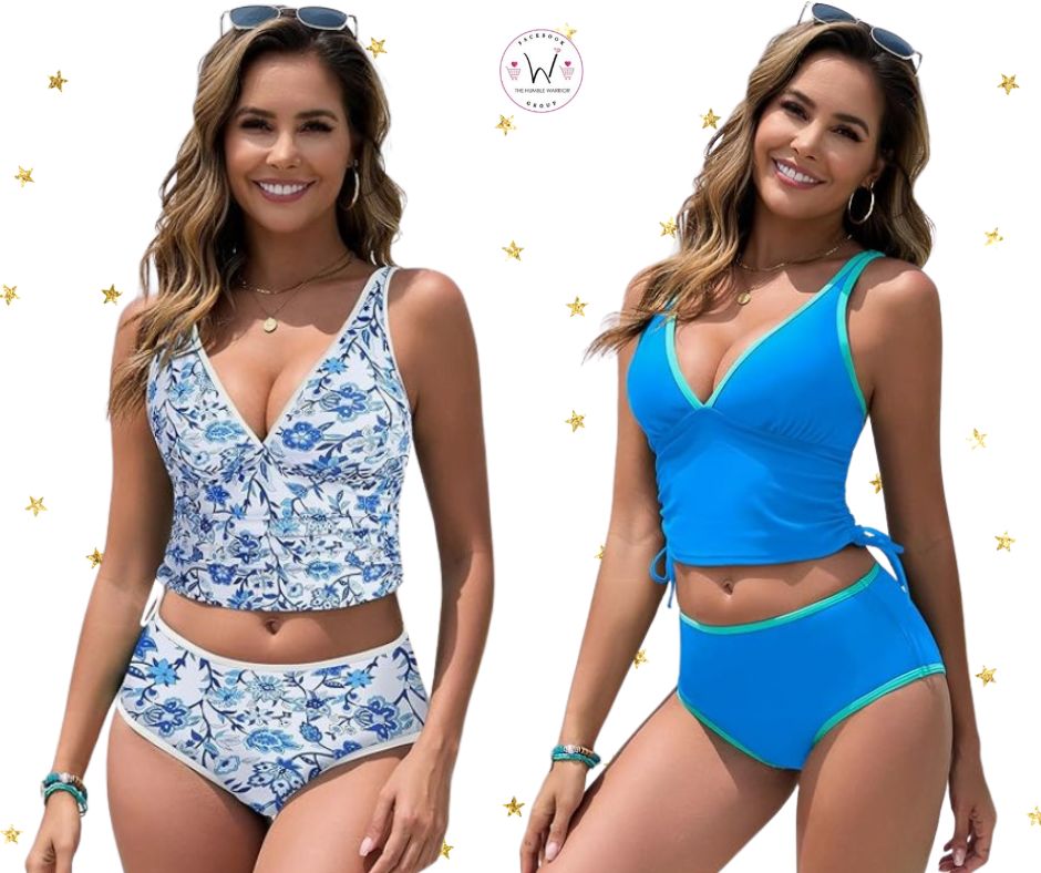 Two Piece Tankini Bathing Suits!