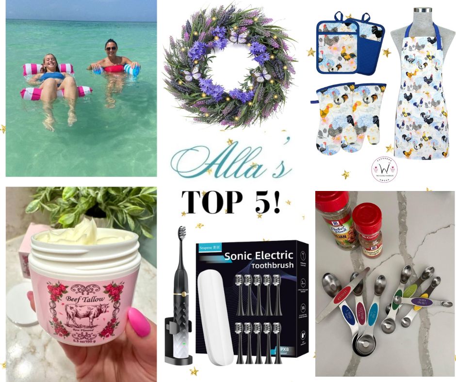 Alla’s TOP 5 best-selling items posted yesterday plus a bonus item!