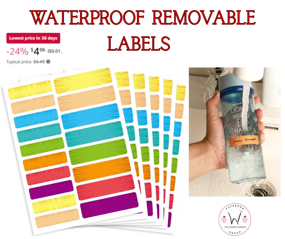 360Pcs Handwrite Waterproof Name Labels!