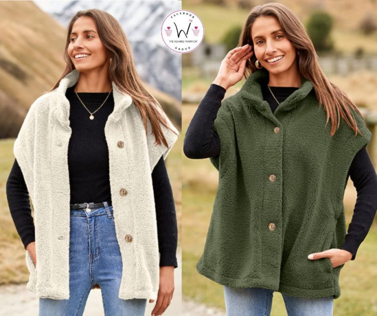 Oversized Sherpa Fleece Vest!