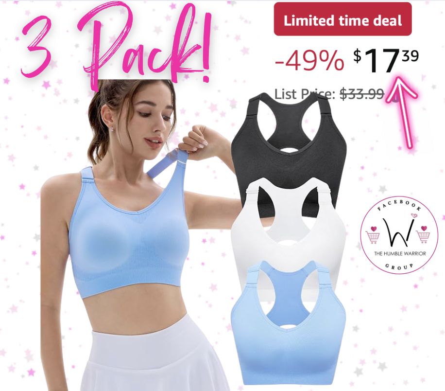 Fittin 3-Pack of Sports Bras!