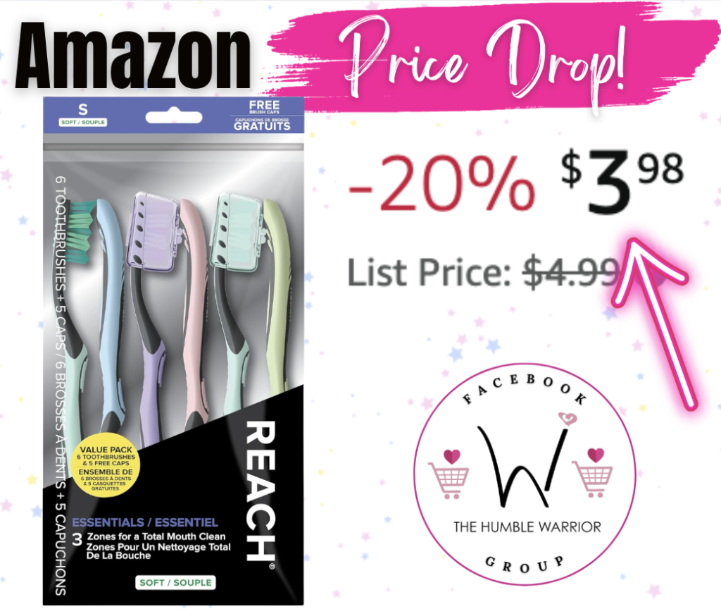Reach Essentials Toothbrush 6-Pack