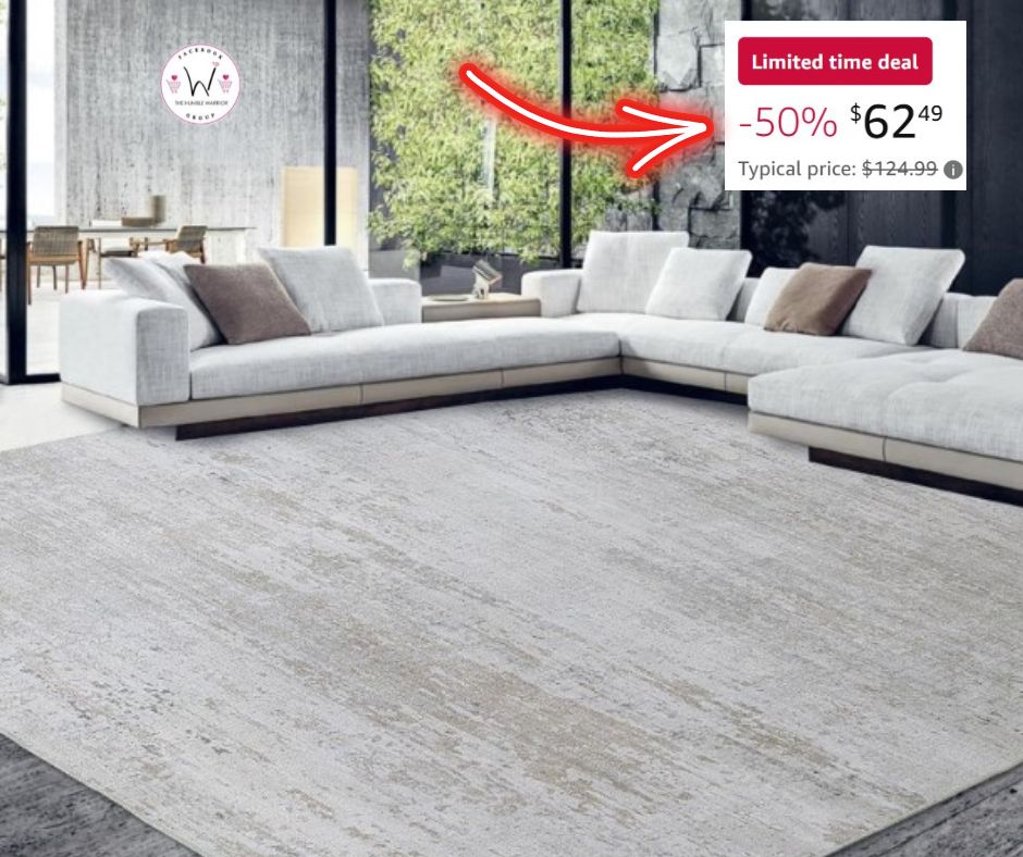 HOMBYS 8×10 Modern Area Rug!