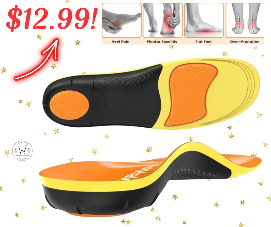 BestHalo Unisex Orthotics High Arch Support Gel Inserts!