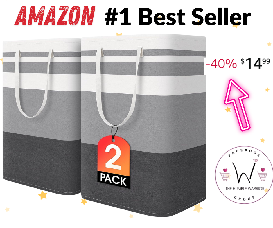 2 Pack Highly Rated Laundry Baskets on Sale