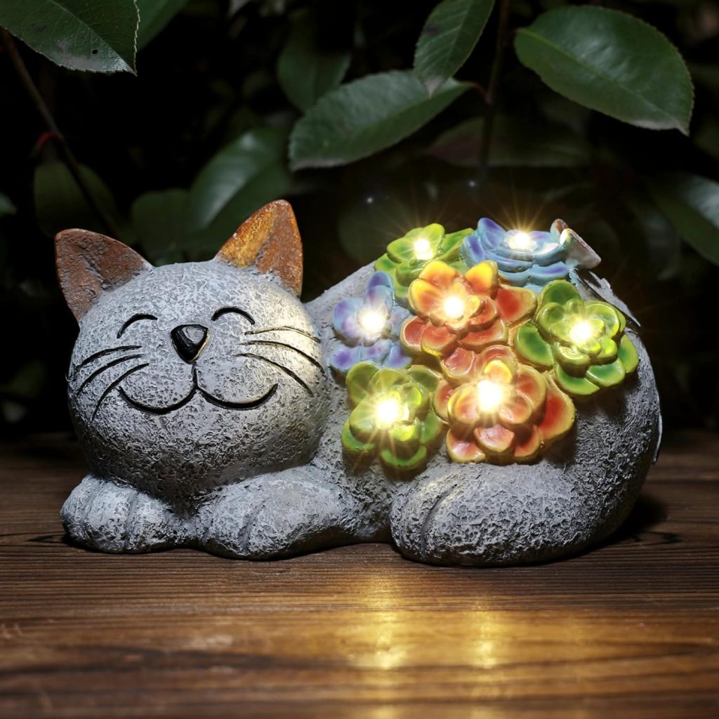 38% Of Solar Cat Garden Decor