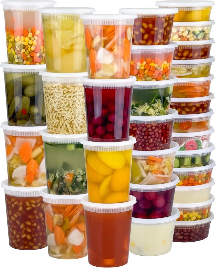 60 Set Deli Containers with Lids