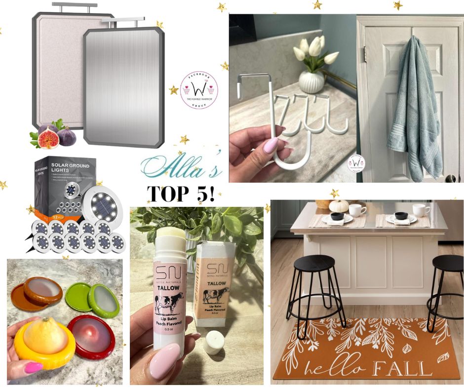 Alla’s TOP 5 best-selling items posted yesterday plus a bonus item!