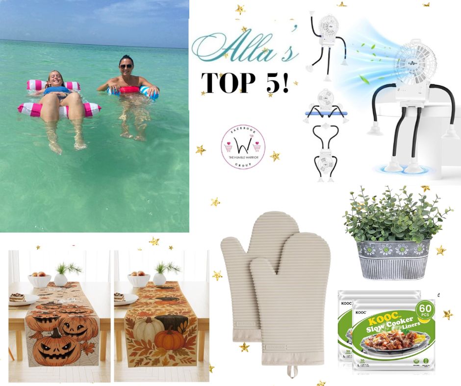 Alla’s TOP 5 best-selling items posted yesterday plus a bonus item!