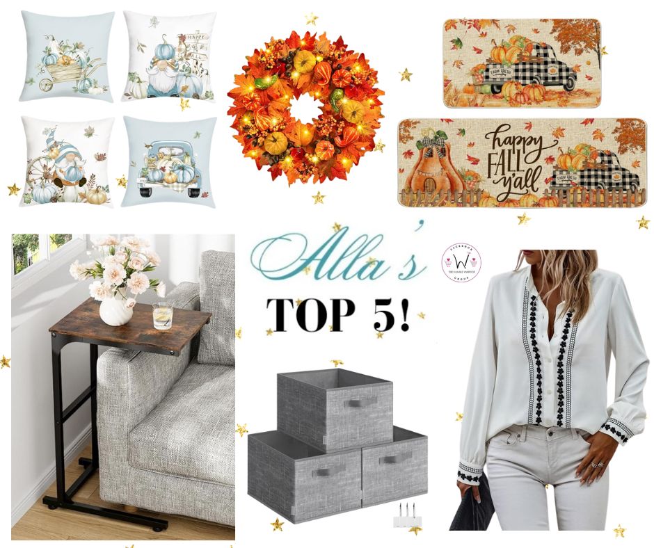 Alla’s TOP 5 best-selling items posted yesterday plus a bonus item!