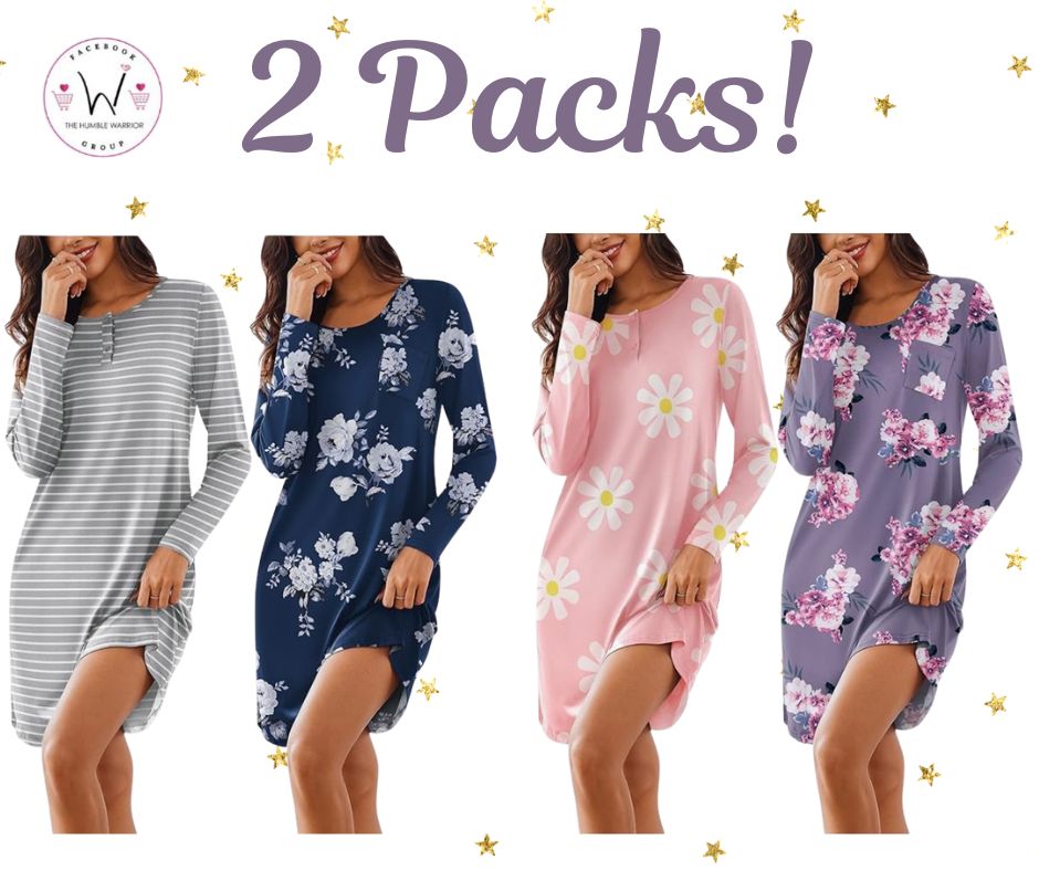 2-Pack Nightgowns from Ekouaer!