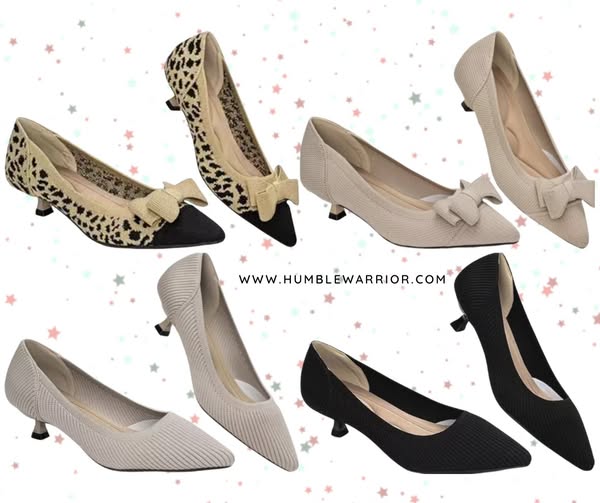 knit kitten heels
