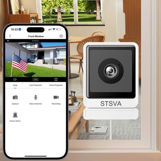 3MP 2K Window Security Camera