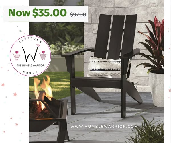 Mainstays Wood Modern Adirondack Chair