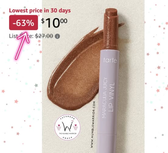 tarte maracuja juicy lip vinyl gloss