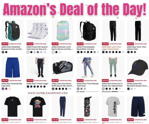 Tons of Adidas with price dips!