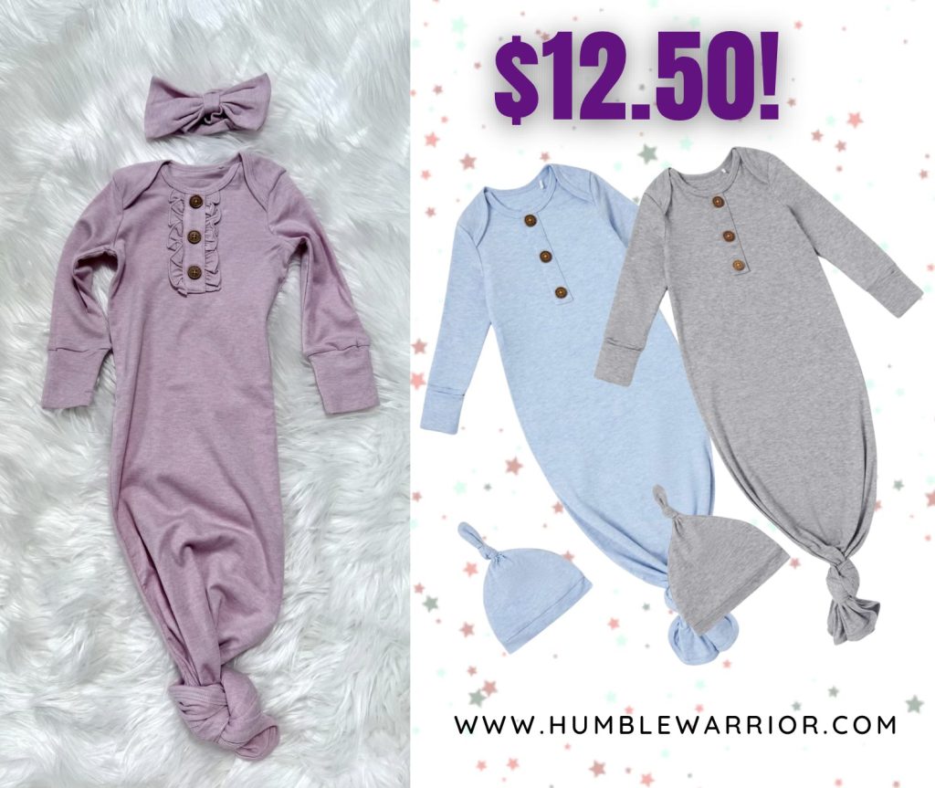 ATPAT Tencel & Wool Blend Baby Sleeper Gown