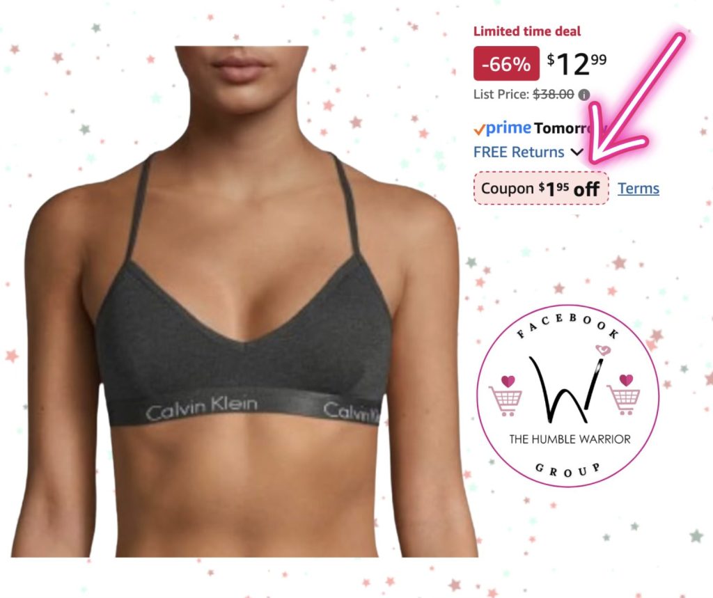 Calvin Klein Motive Cotton Lightly Lined Bralette Bra
