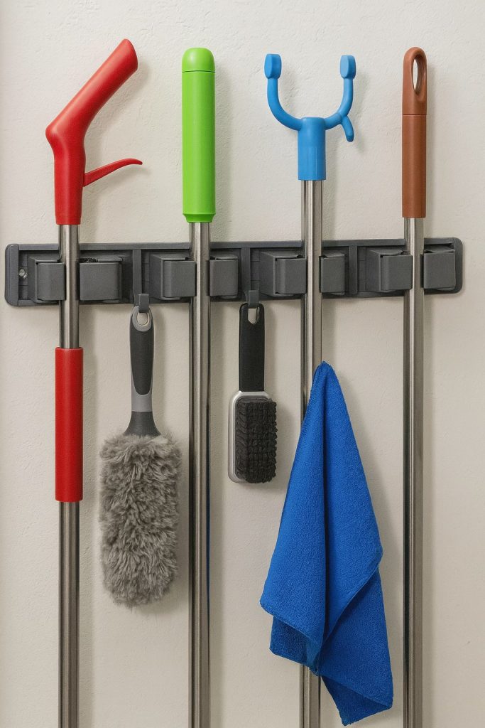 Broom & Mop Wall Mount