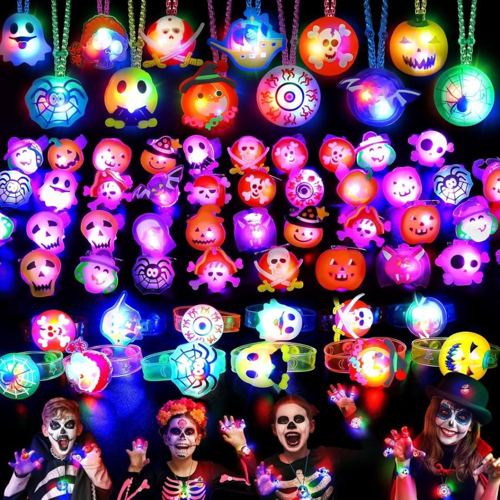 118 pieces of glowing Halloween fun