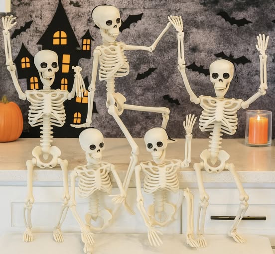 16″ posable skeletons
