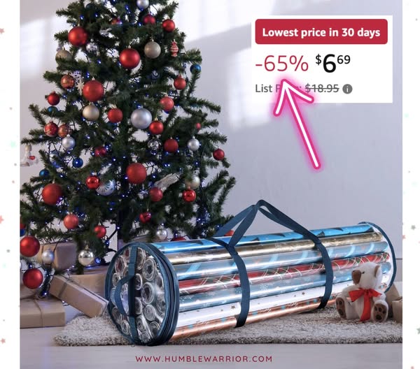 Hearth & Harbor Wrapping Paper Storage Container