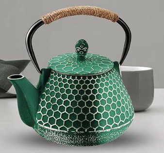 cast iron honeycomb tea pot