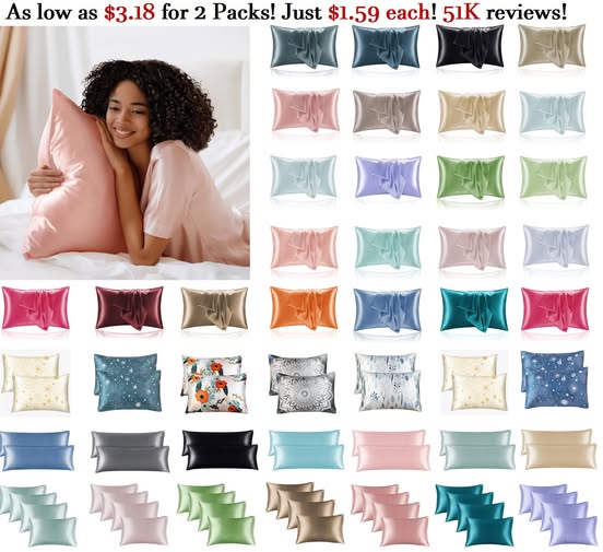 satin BEDELITE pillowcases