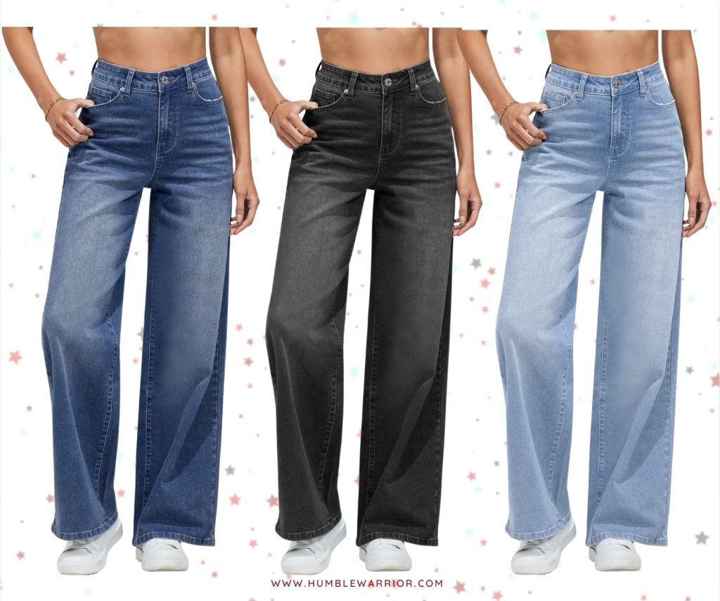 GRAPENT Wide Leg Jeans