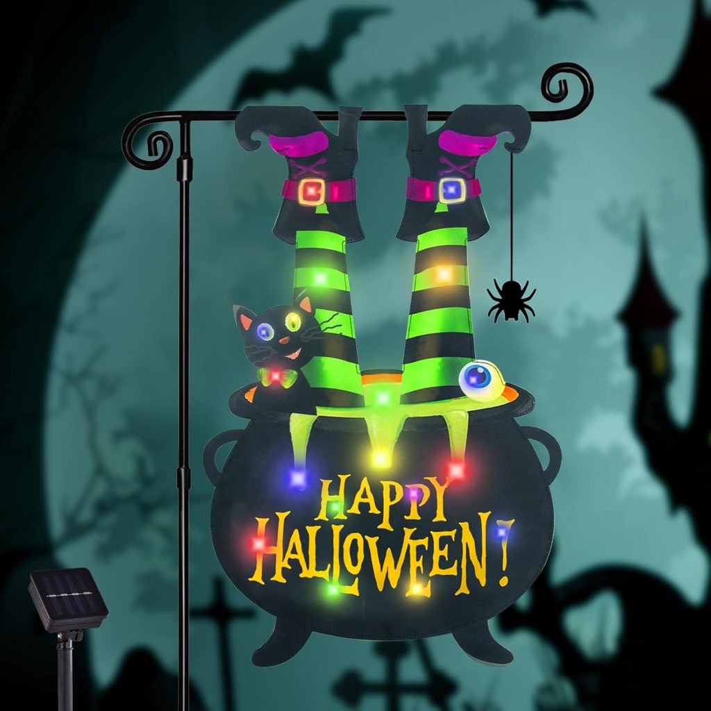Solar Halloween Garden Flag!
