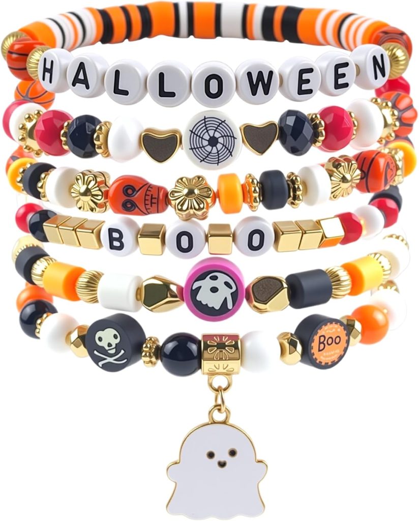 6-pack of Halloween bracelets