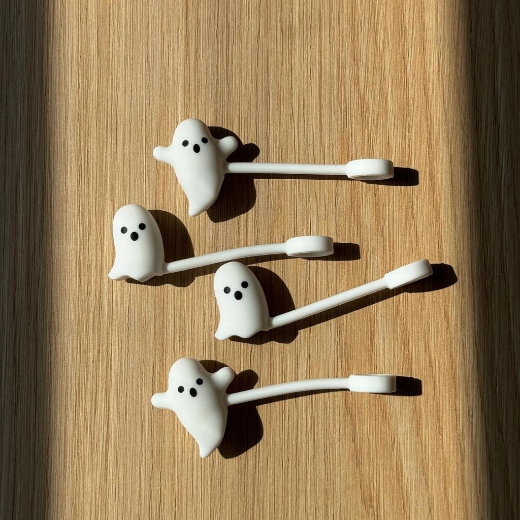 Ghost Straw Toppers