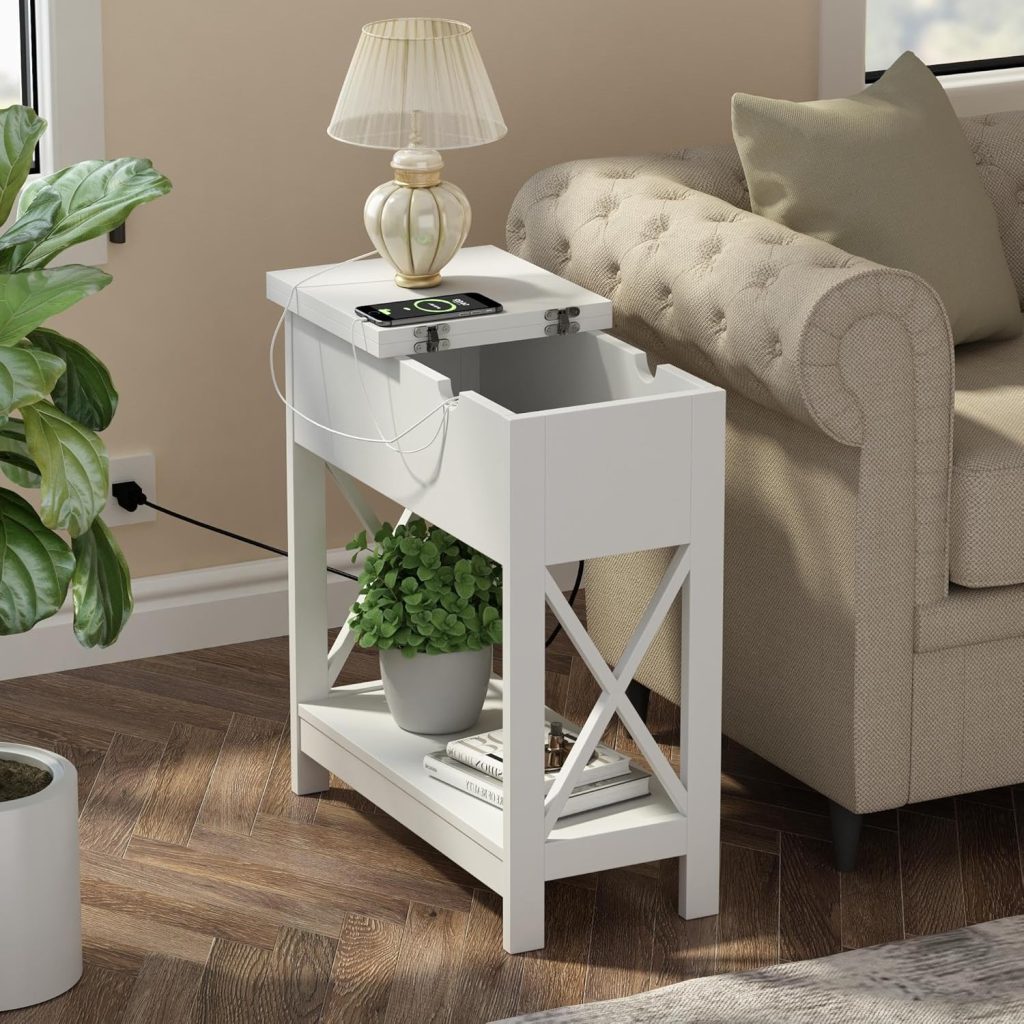 2-Pack End Tables with Charging Station