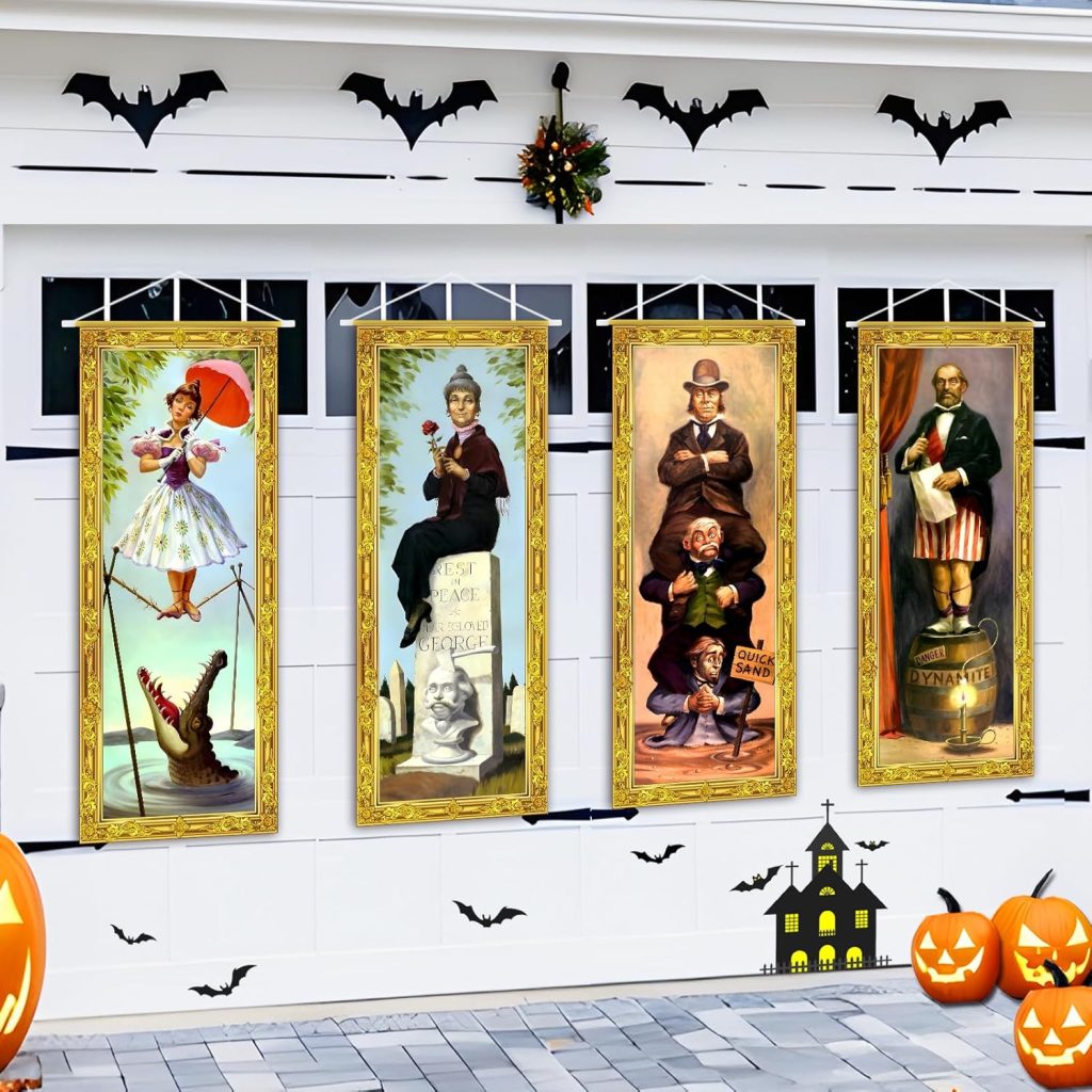 4-Piece Haunted Mansion Stretching Portraits Set!