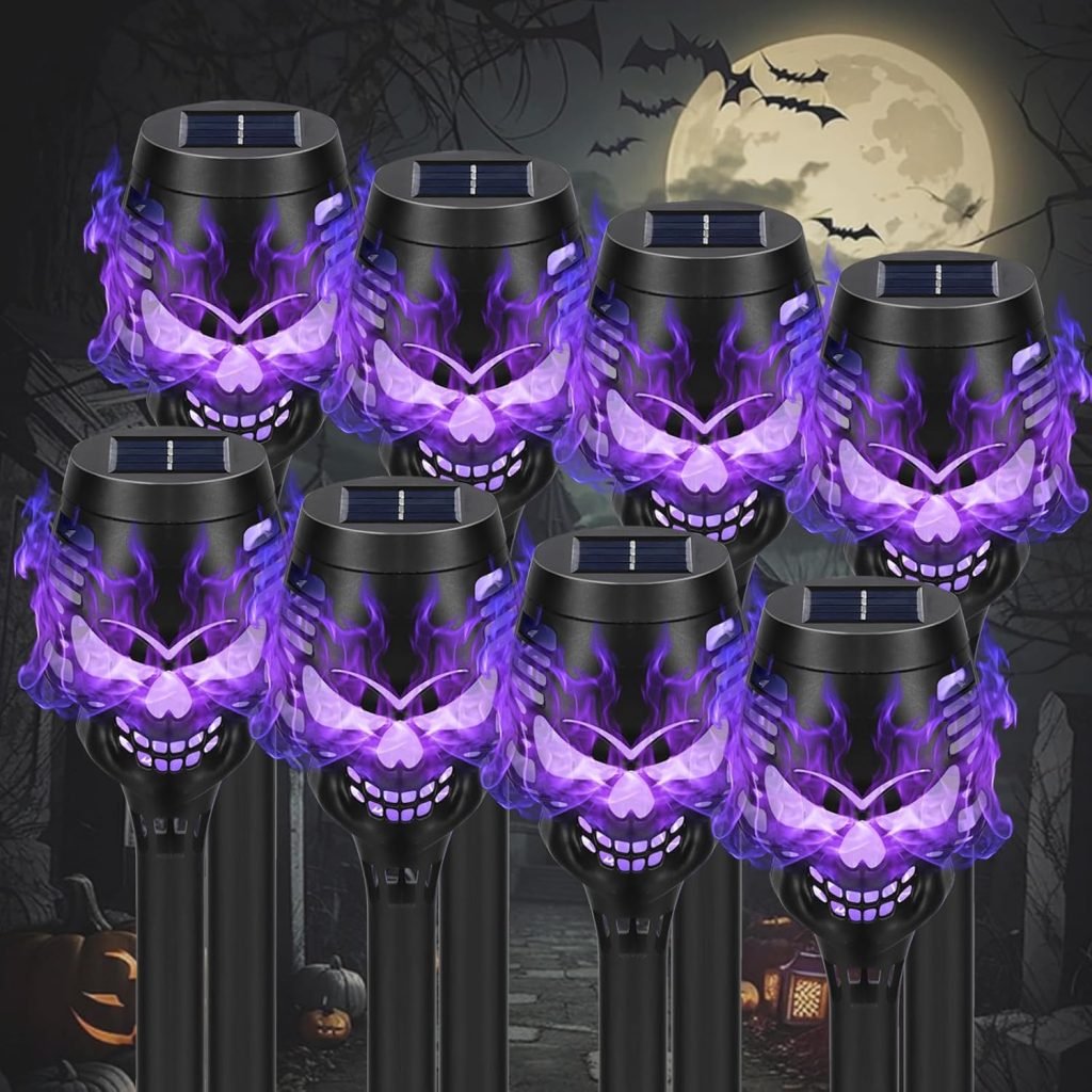 8 pack Solar Halloween Lanterns