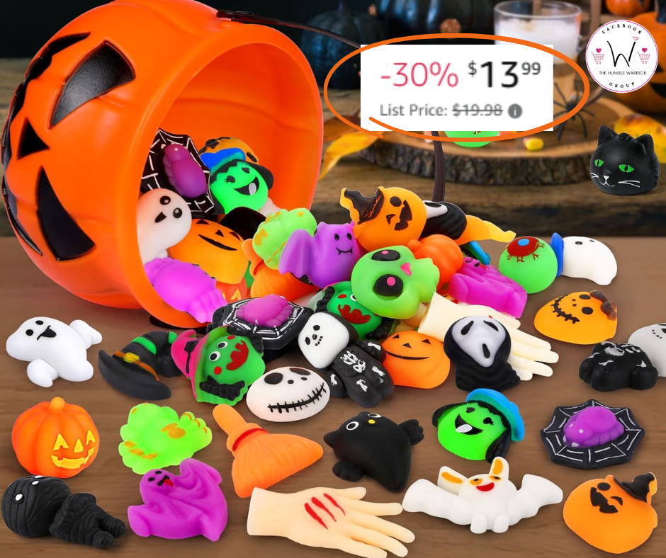 30 Pcs Halloween Mochi Squishy Toys!