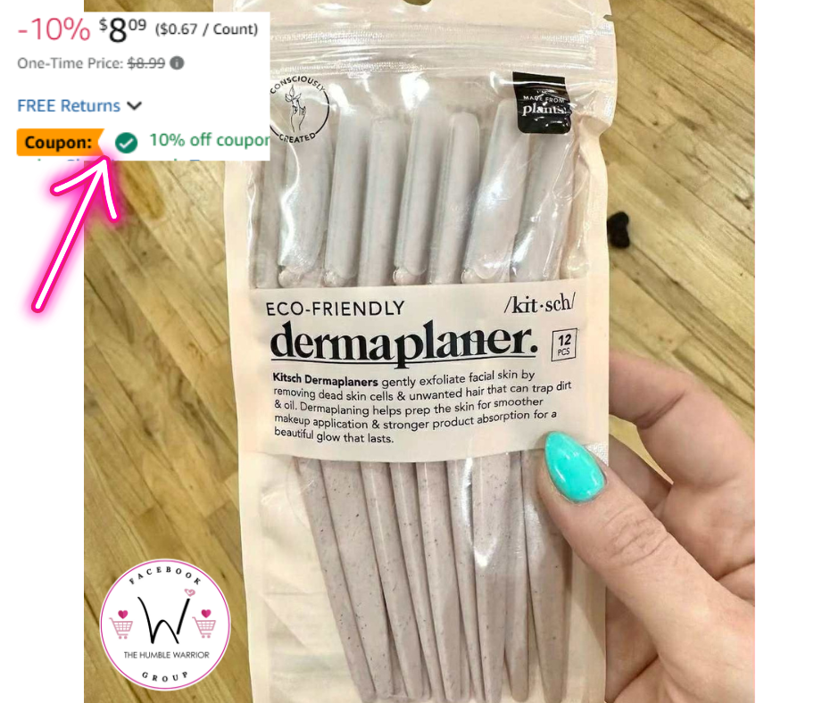 12pk of Kitsch Dermaplane Razors