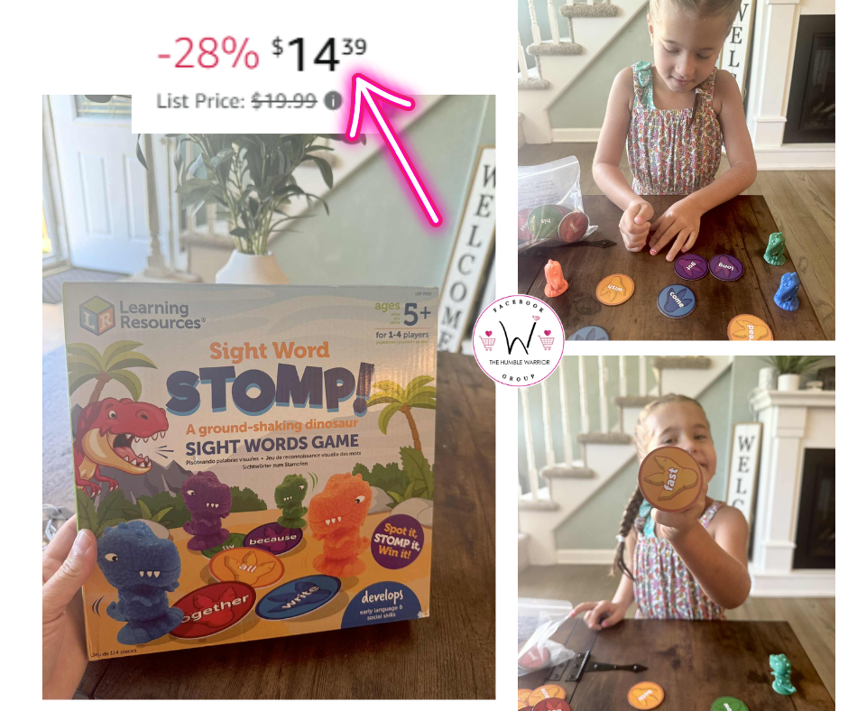 Dino Stomp Sight Word Game