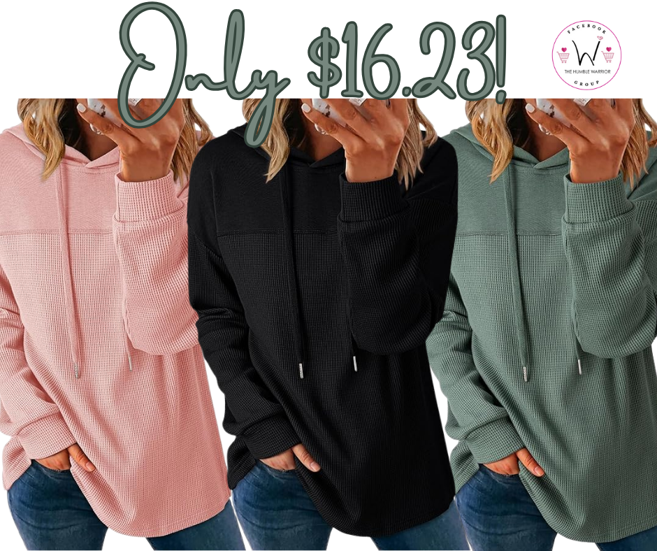 Dokotoo Women’s Waffle Knit Hoodie