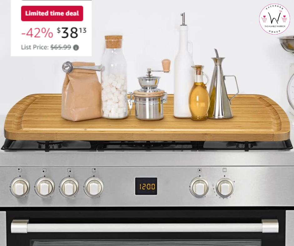 Extra-large Bamboo Stove Top Cover