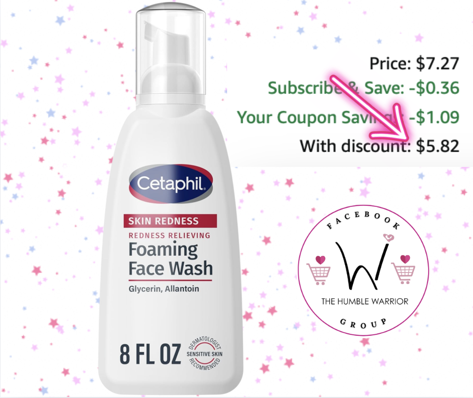 Cetaphil Redness Relieving Foaming Face Wash!