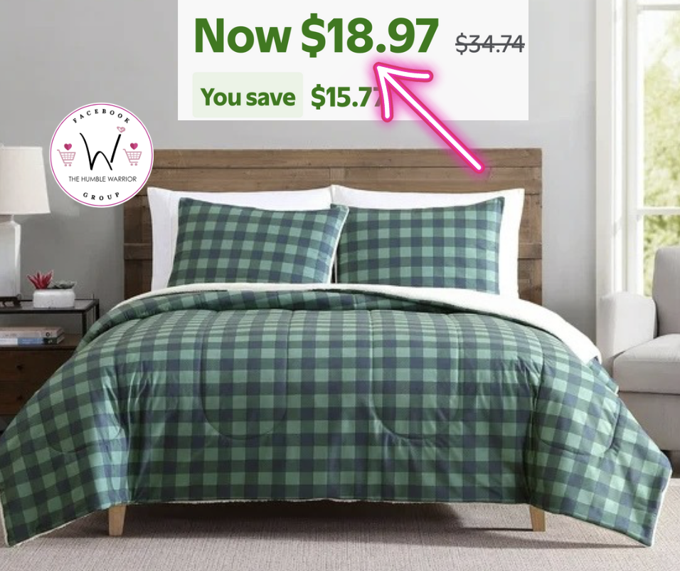 Mainstays 3-Piece Comforter Set!
