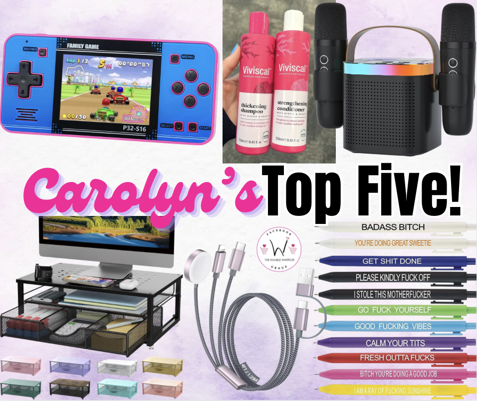 Carolyn’s Top Five!